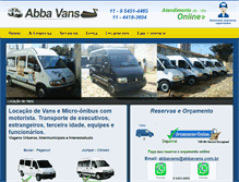 Tablet Screenshot of abbavans.com.br